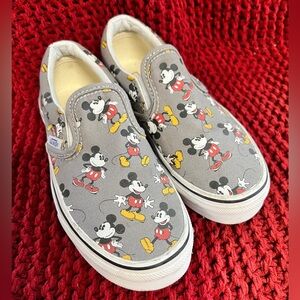 RARE* Vans X Disney Mickey Mouse Classic Slip-On Shoes